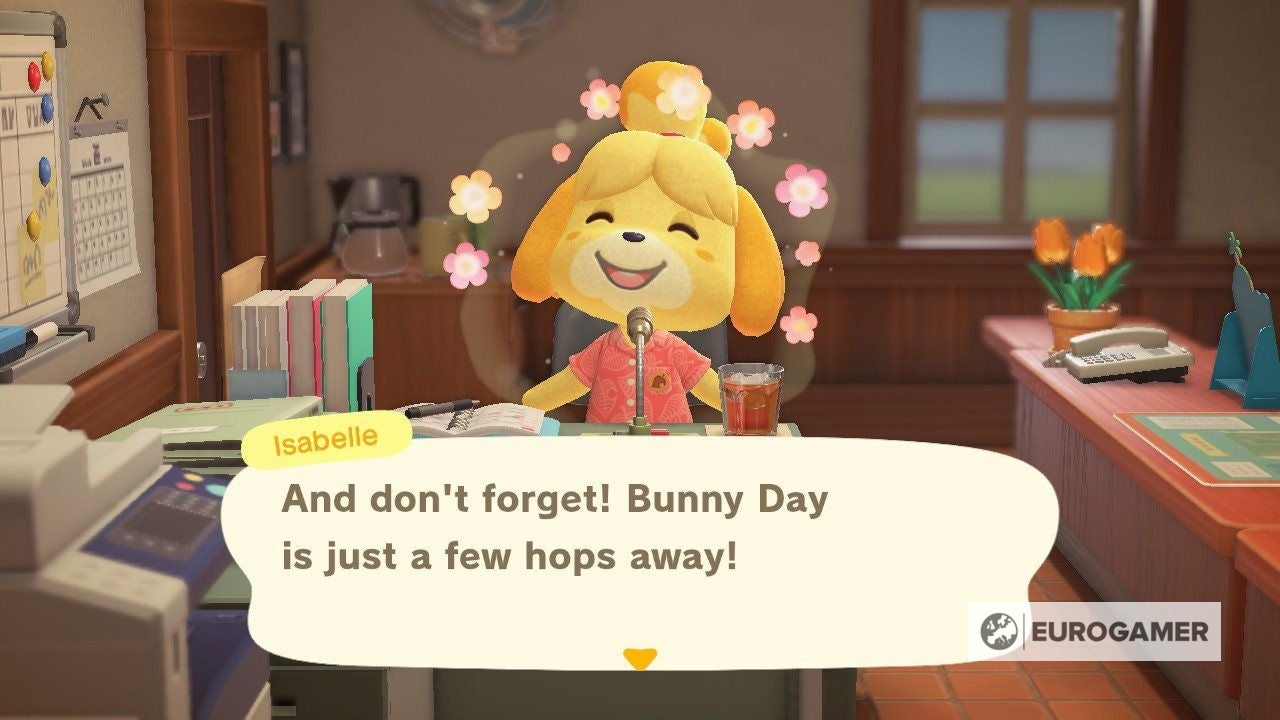 Animal Crossing Bunny Day 2021 All recipes and rewards for the Easter